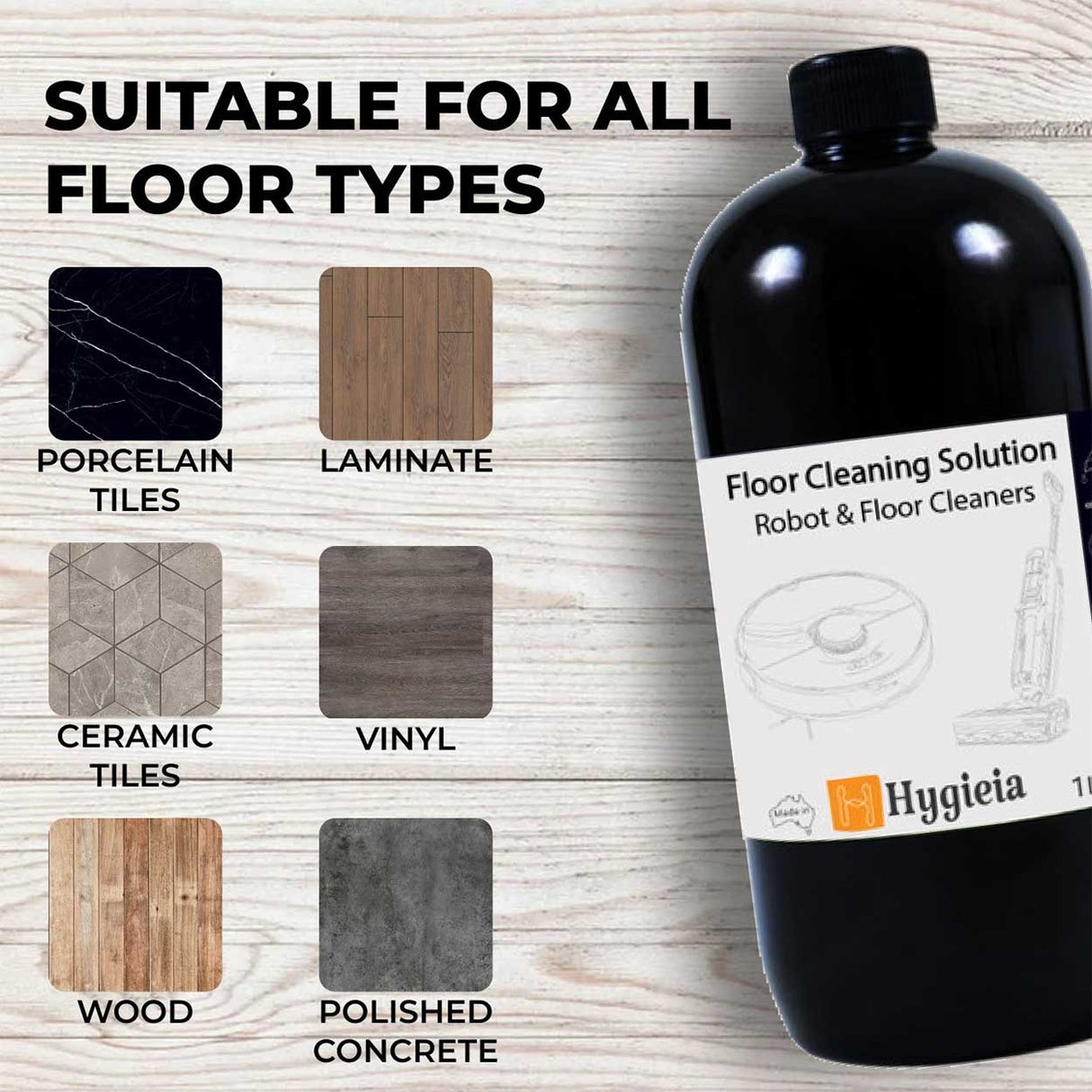 Robot and Floor Cleaners Multi Floor Cleaning 1L Solution Concentrate