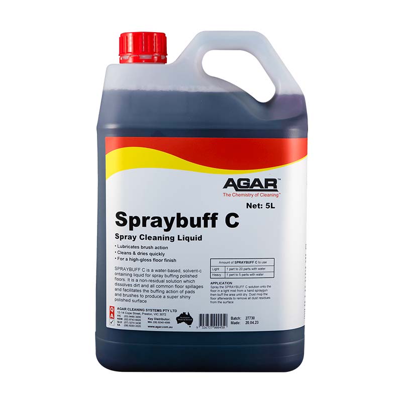 Agar Spraybuff C Cleaning Spray Buffing Liquid 5L