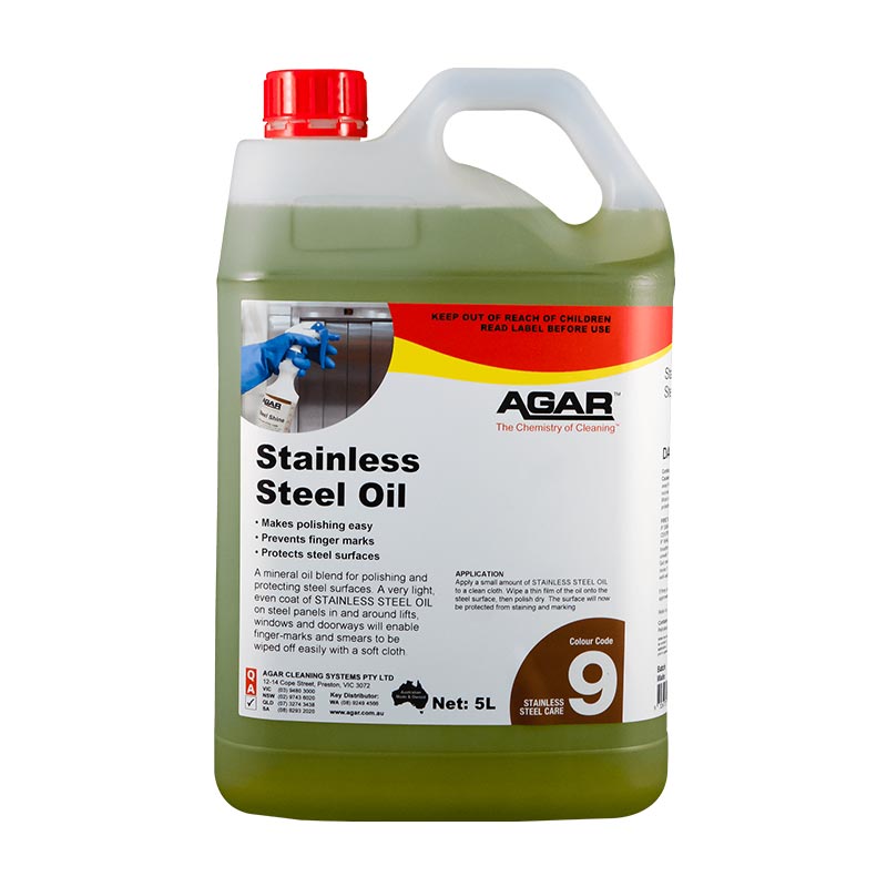 Agar Stainless Steel Oil Restores Shine and Reduces Fingerprints 5L