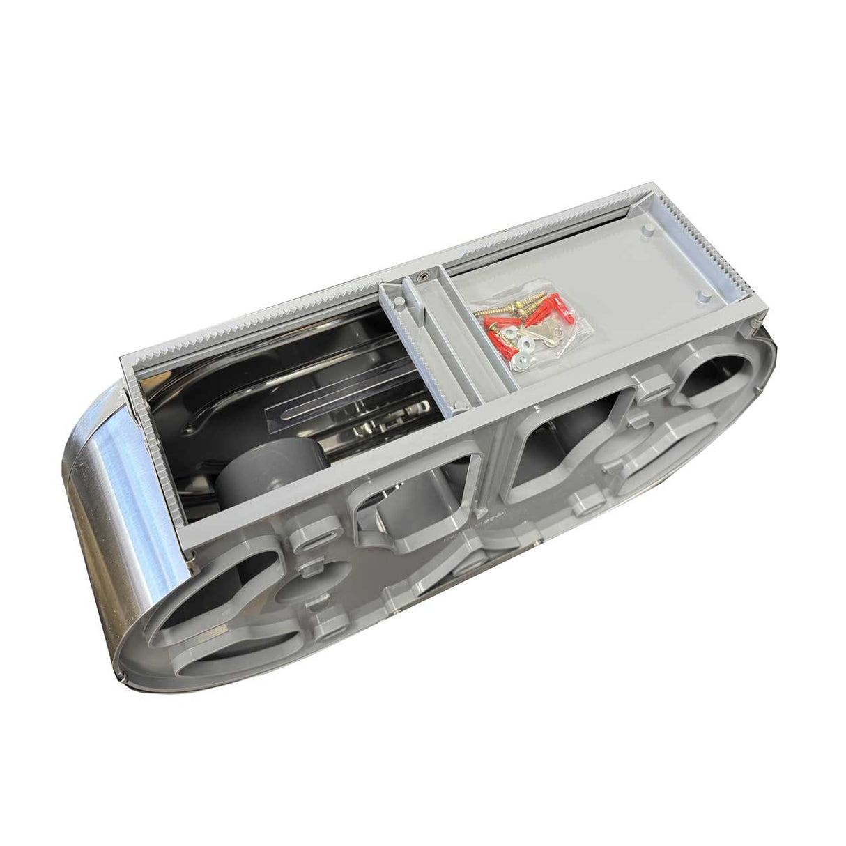 Stainless Steel Twin Jumbo Toilet Roll Dispenser – Durable Design