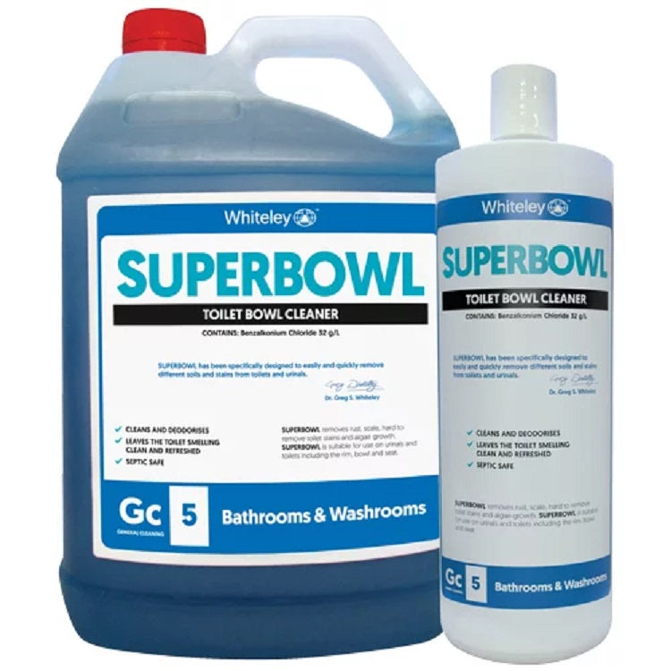 Whiteley SUPERBOWL Toilet and Urinal Cleaner for Tough Stains & Hygiene