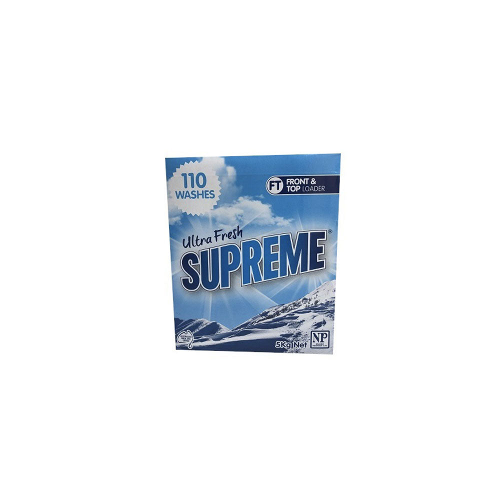Supreme Laundry Powder Ultra Concentrated 5kg – 110 Washes, Fresh Fragrance