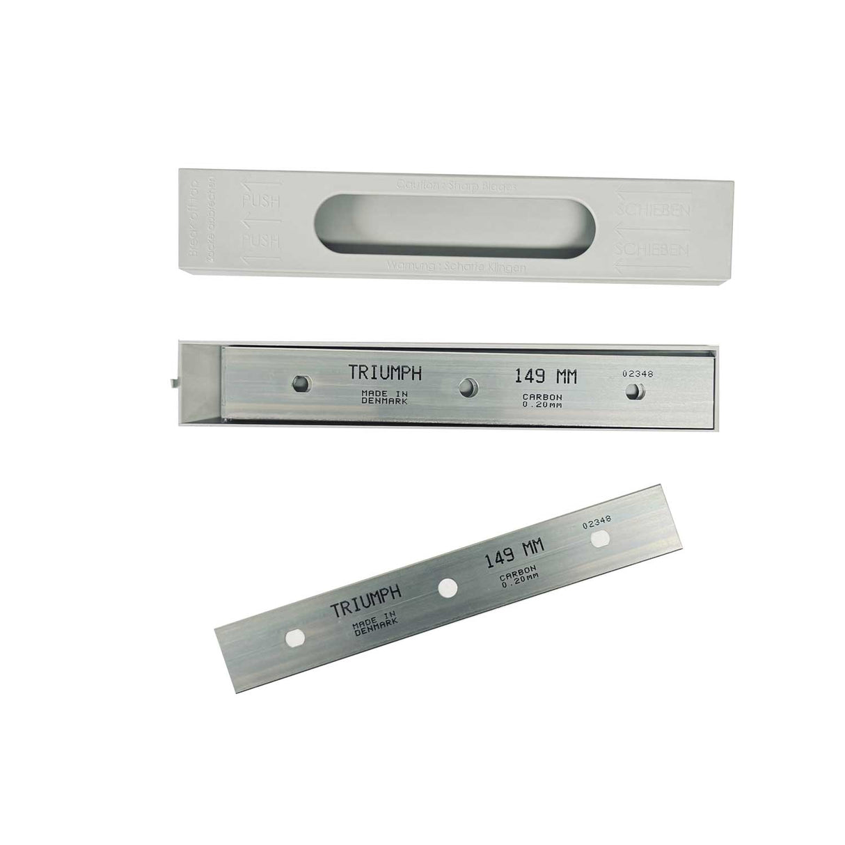 Triumph MK3 and MK2 Replacement Blades Carbon Steel 25 Pack – Premium Carbon Steel Blades for Professional Glass Scraping