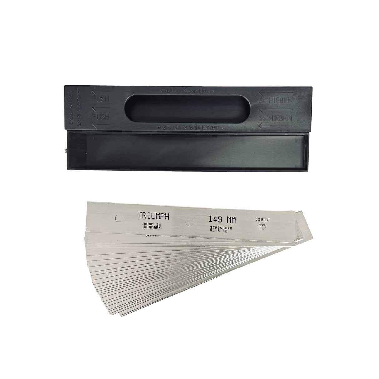 Triumph MK3 and MK2 Replacement Blades Stainless Steel 25 Pack – Made in Denmark