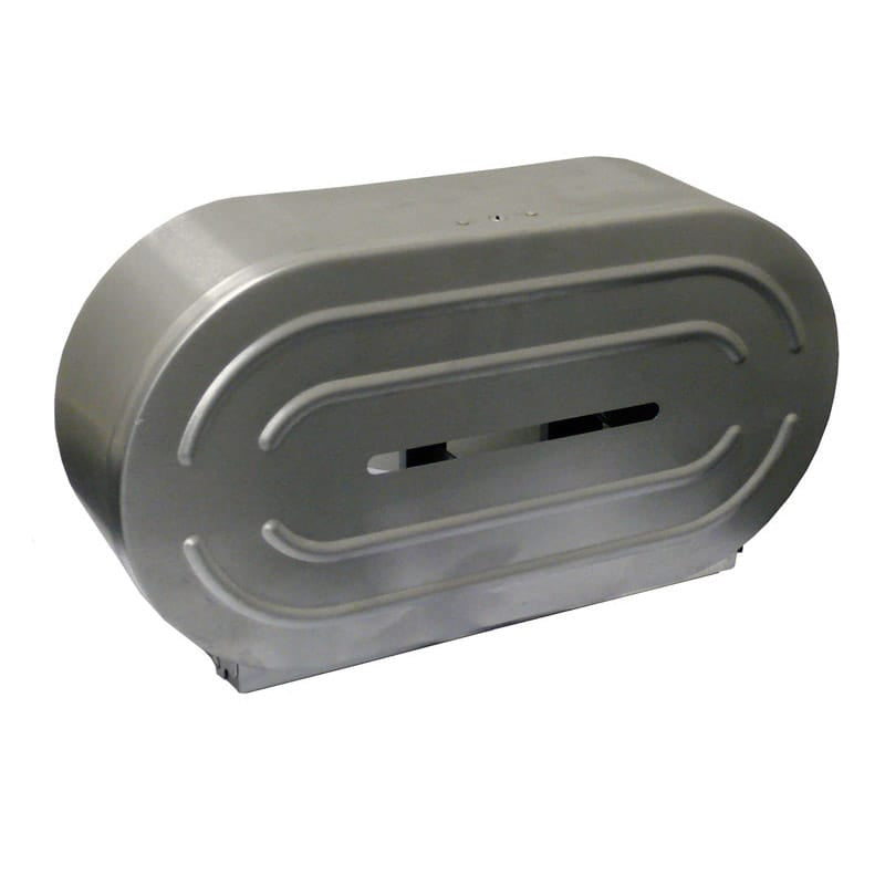Dual Jumbo Roll Capacity: Holds two full jumbo rolls for continuous use.