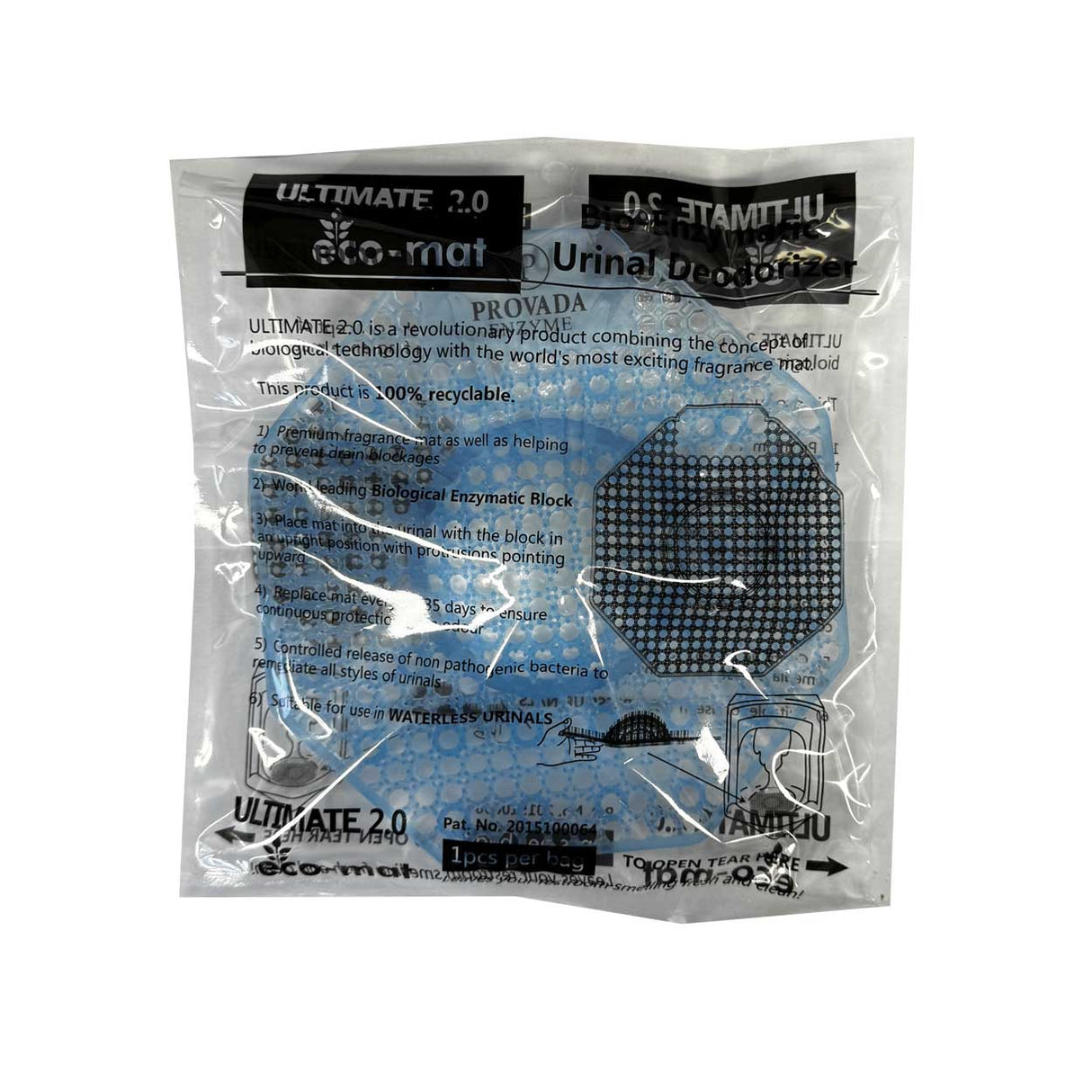 Ultimate 2.0 Eco Mat Spring Orchid Urinal Deodoriser Pads for Urinals