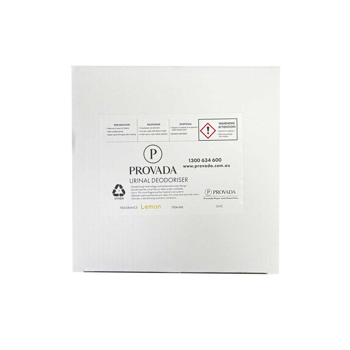 Urinal Screen Anti Splash Pad Lemon