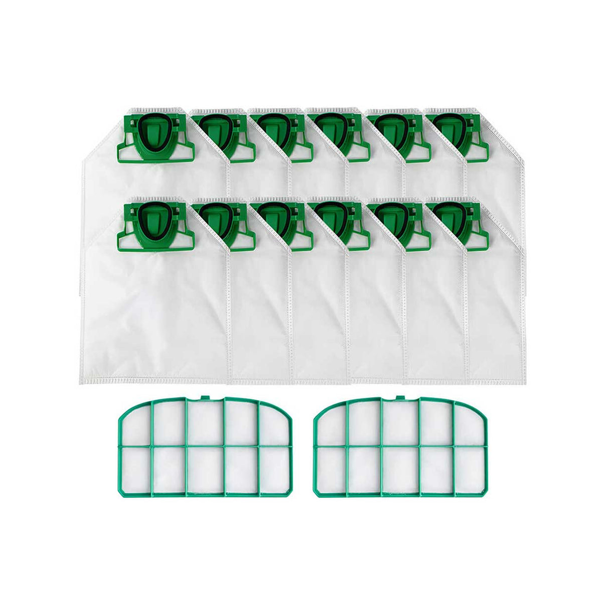 Vacuum Bags and Filter For Vorwerk Kobold VK200 (12 pack)