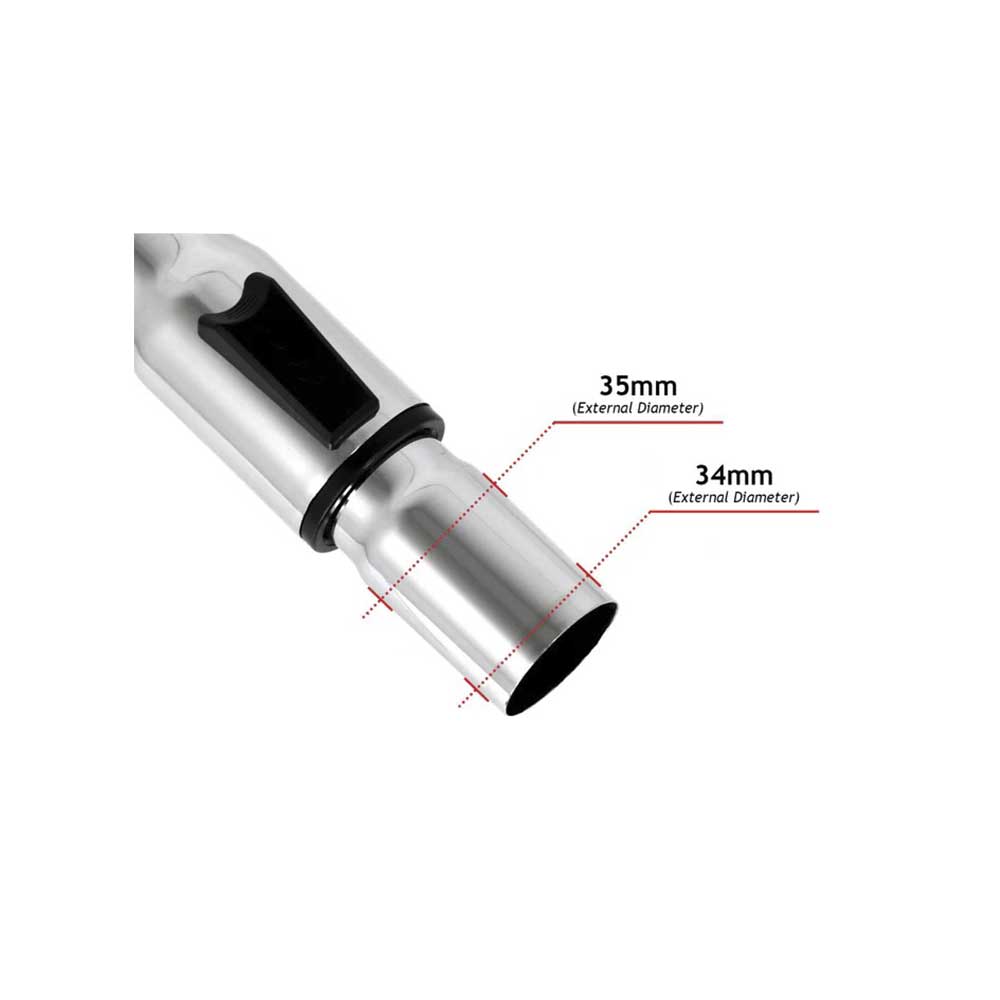 Telescopic 35mm Universal Extendable Vacuum Cleaner Rod - Wand - Pole