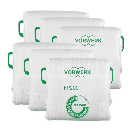 Vorwerk Kobold VK200 premium vacuum cleaner filter bags pack of 6
