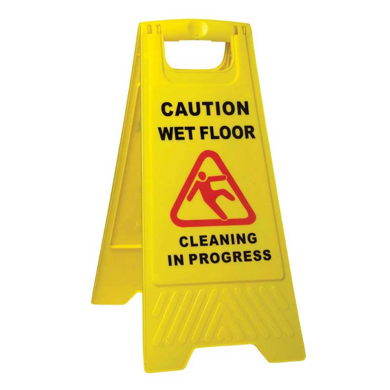 Pullman Cleaning in Progress / Wet Floor Safety A Frame Sign