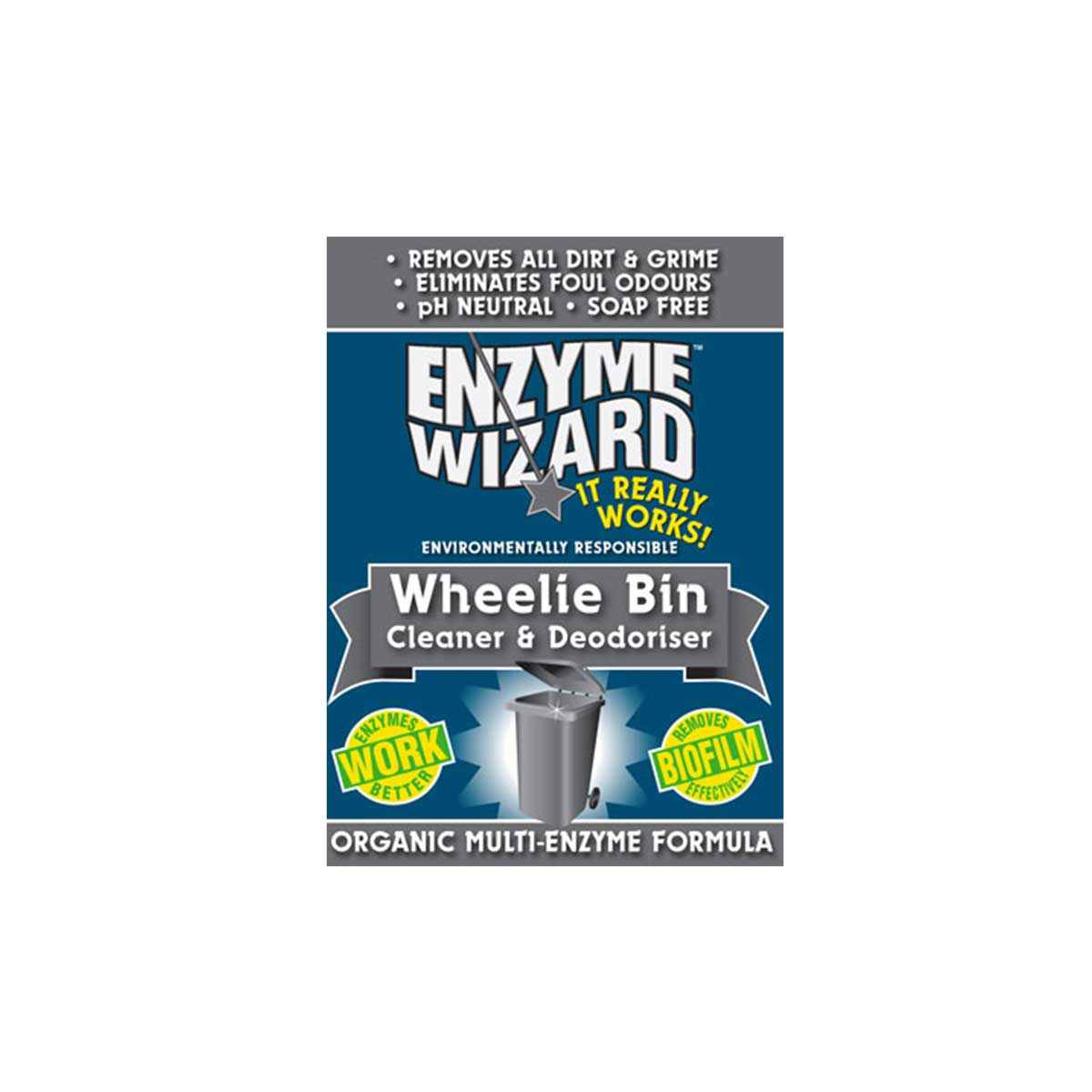 Wheelie Bin Cleaner and Deodoriser Enzyme Wizard 750ml