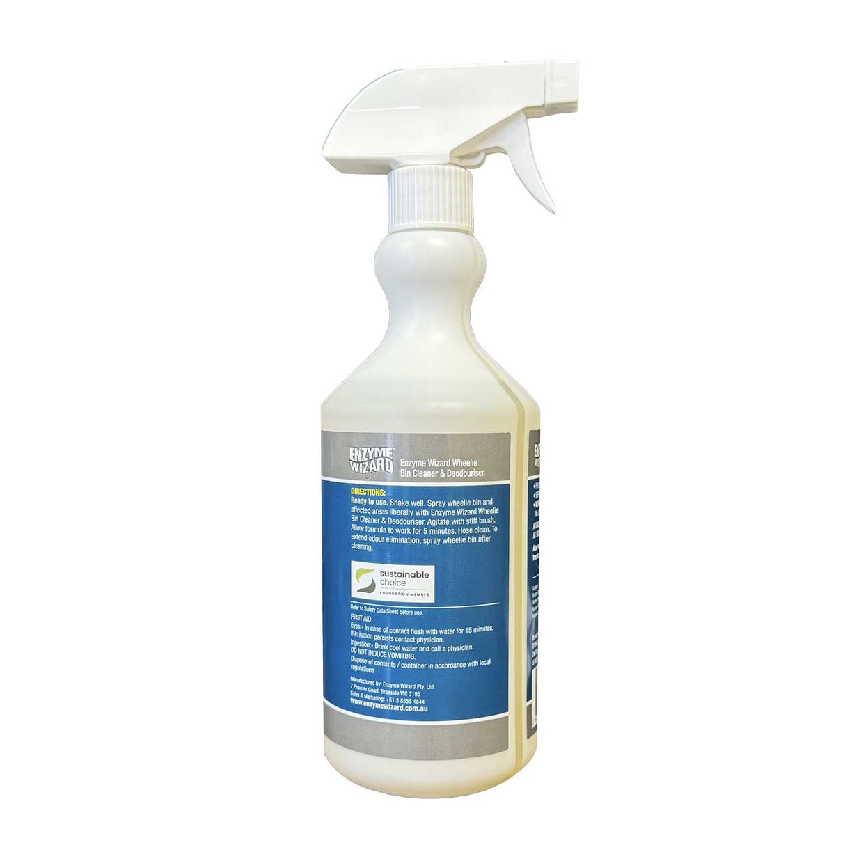 Wheelie Bin Cleaner and Deodoriser Enzyme Wizard 750ml