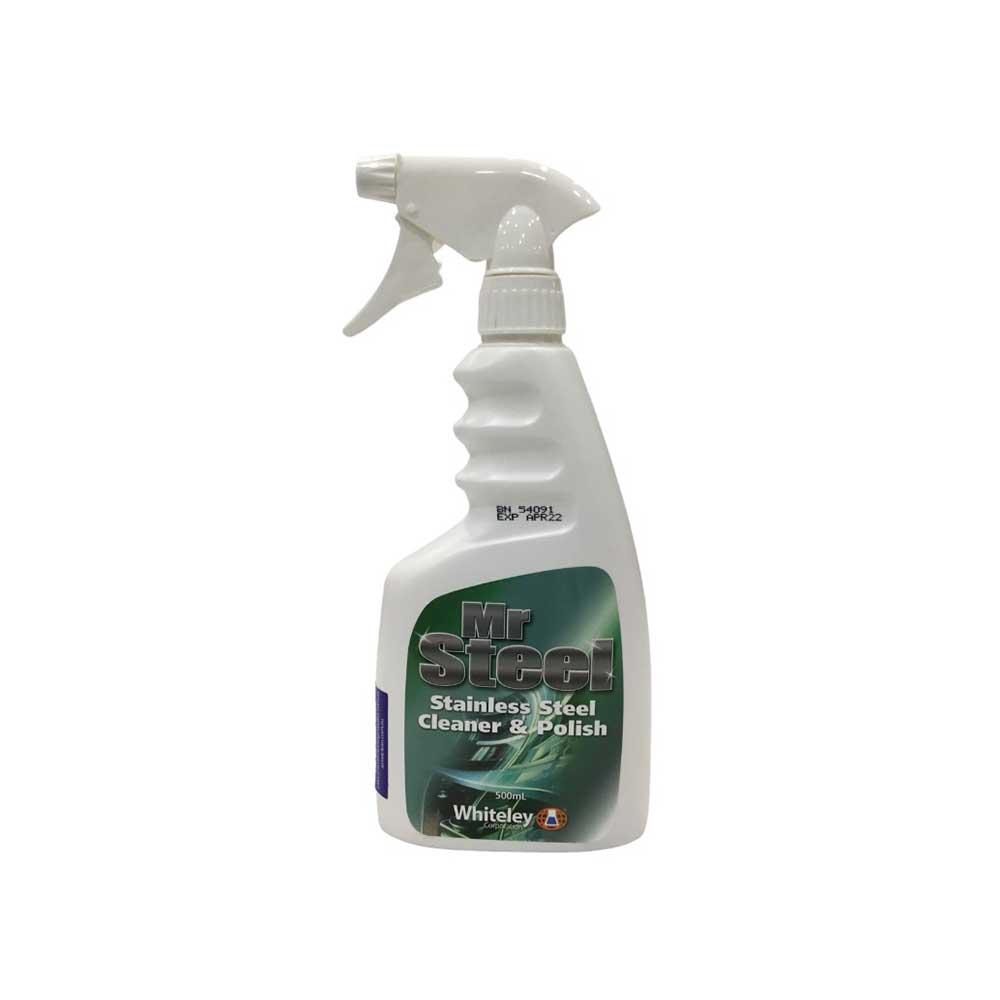 Whiteley MR STEEL Stainless Steel Cleaner and Polish 750ml spray