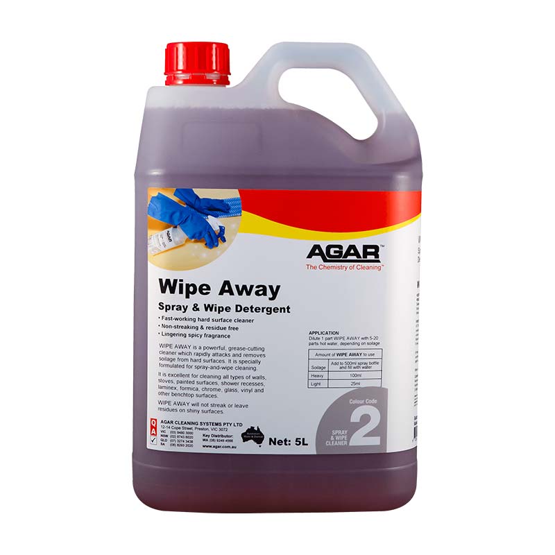 Agar Wipe Away 5L Spray & Wipe – Powerful Grease-Cutting Cleaner