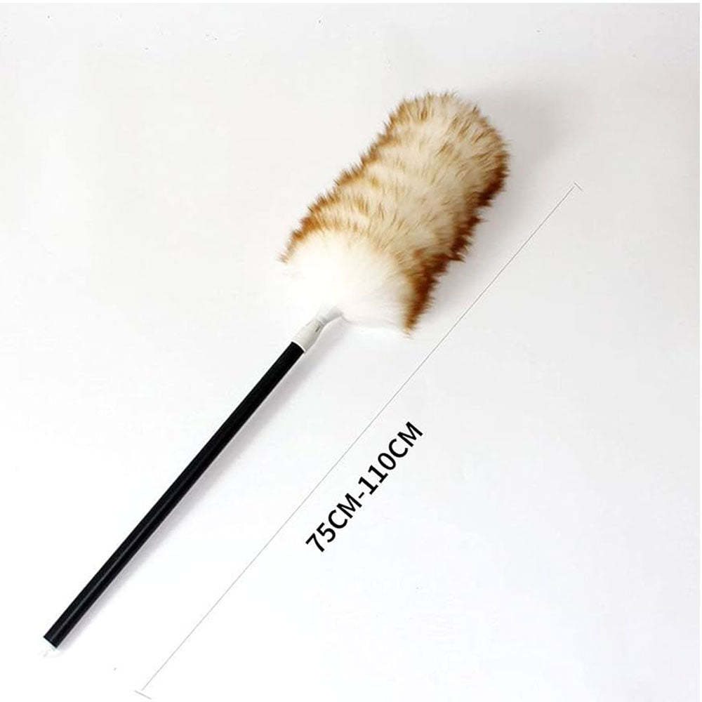 Wool Duster with Extendable Telescopic Handle – 100% Natural Wool
