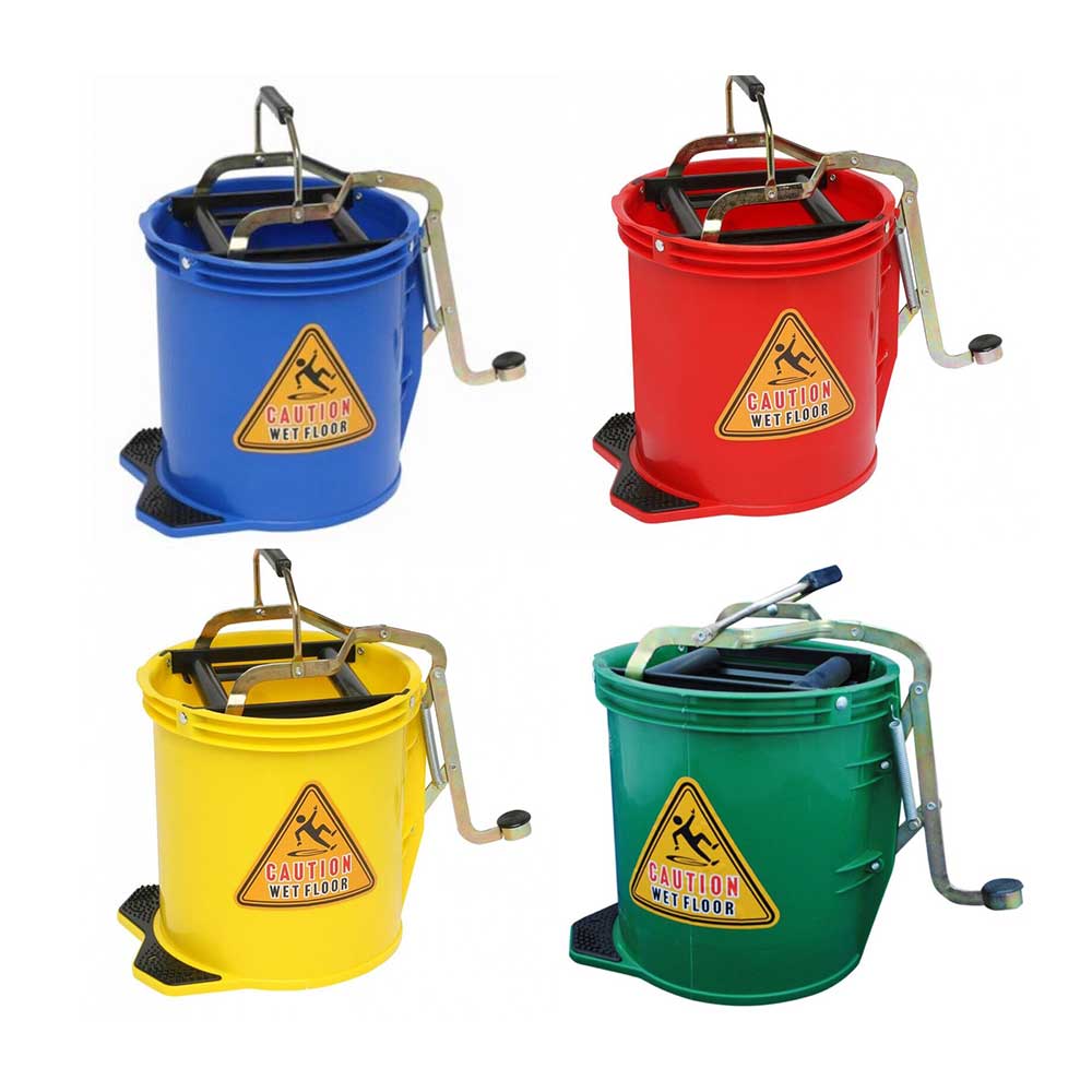 Commercial Wringer Mop Bucket 16lt 4 Colors