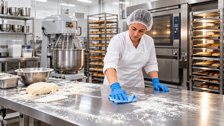 Bakery & Pie Factory Cleaning Guide: Flour, Dough, Grease & Sanitising