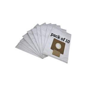 10-pack of synthetic replacement Hoover vacuum bags for Mode and Action Pets.
