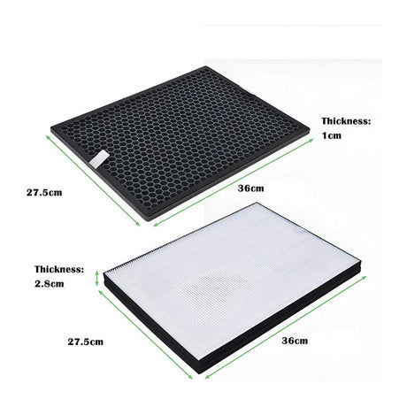 Philips FY1413 compatible activated carbon filter honeycomb design