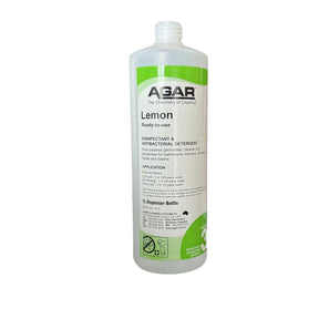 Agar printed spray bottle Lemon 1L standing upright