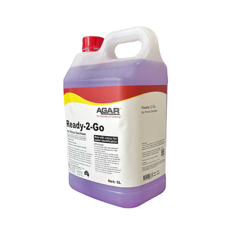 Agar Ready 2 Go rinse free food safe sanitiser bottle