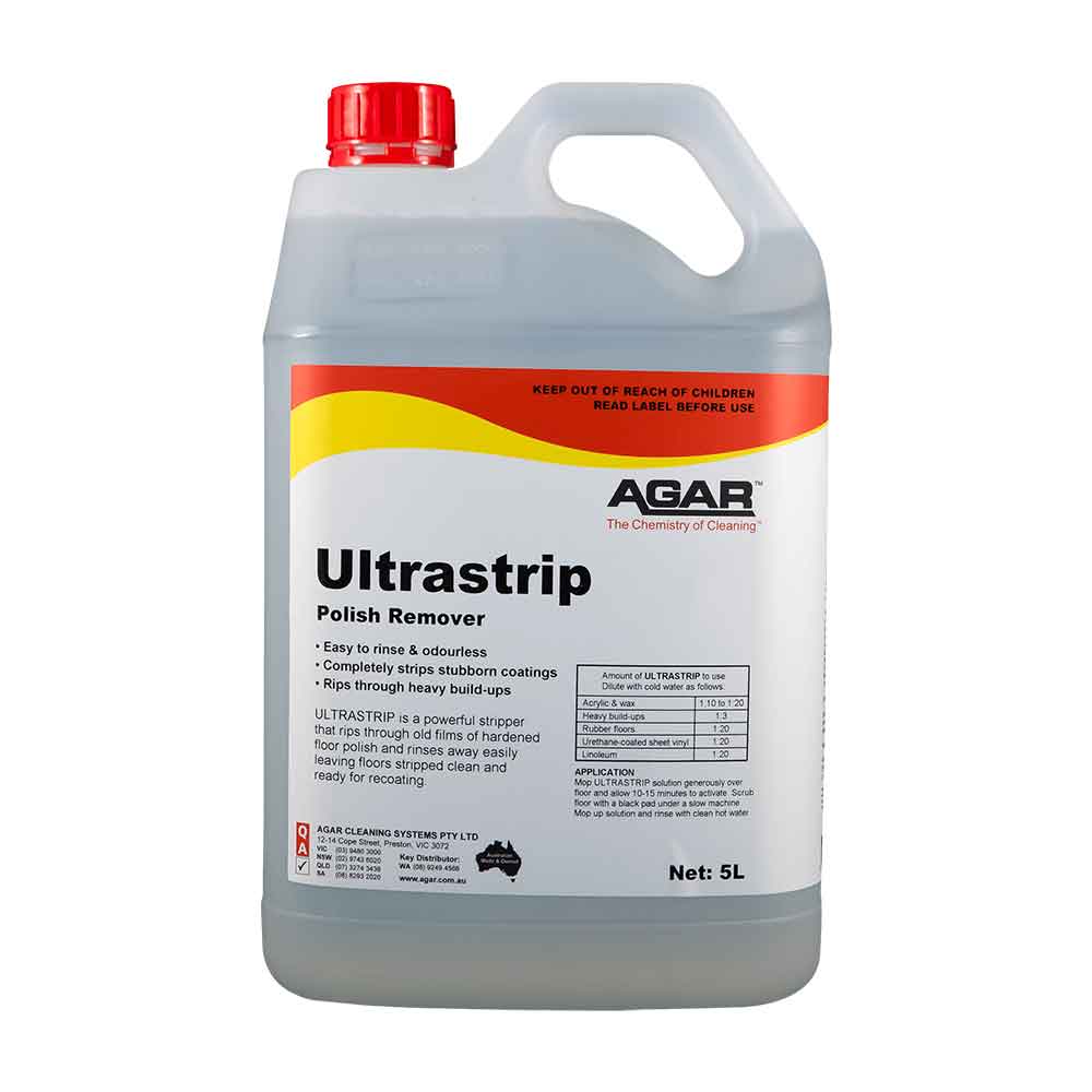 Agar Ultrastrip Water Based Polish Remover 5L