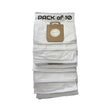 10-pack of Nilfisk synthetic vacuum bags with 7-layer filtration and rubber seal collar