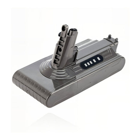 Side view of Dyson V10 battery pack SV12
