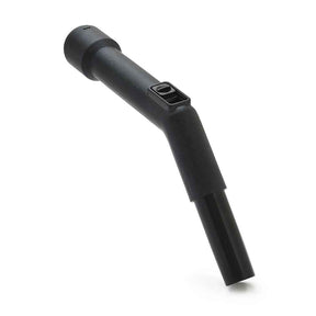 Replacement 32mm bent end piece for compatible click-ring ducted vacuum systems.