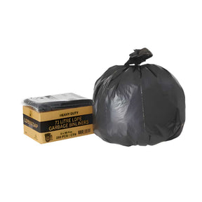 Carton of 250 heavy duty 73L bin liners for commercial use
