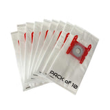 10 pack box of high-filtration synthetic vacuum bags compatible with Bosch Type G and G ALL models.