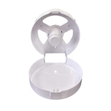 Caprice Jumbo Toilet Roll Dispenser, White ABS Plastic (DPJW)