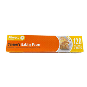 Alfresco 40cm x 120m premium non-stick baking paper roll