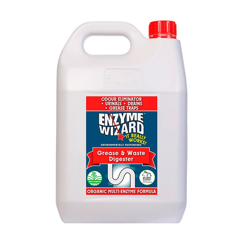Enzyme Wizard Grease & Waste Digester Cleans Clogged Problem Drains