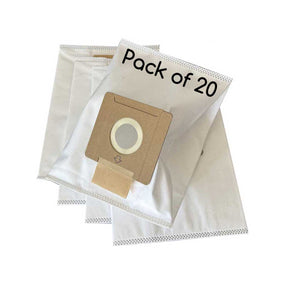 20-pack of synthetic replacement Hoover vacuum bags for H110 and H160.