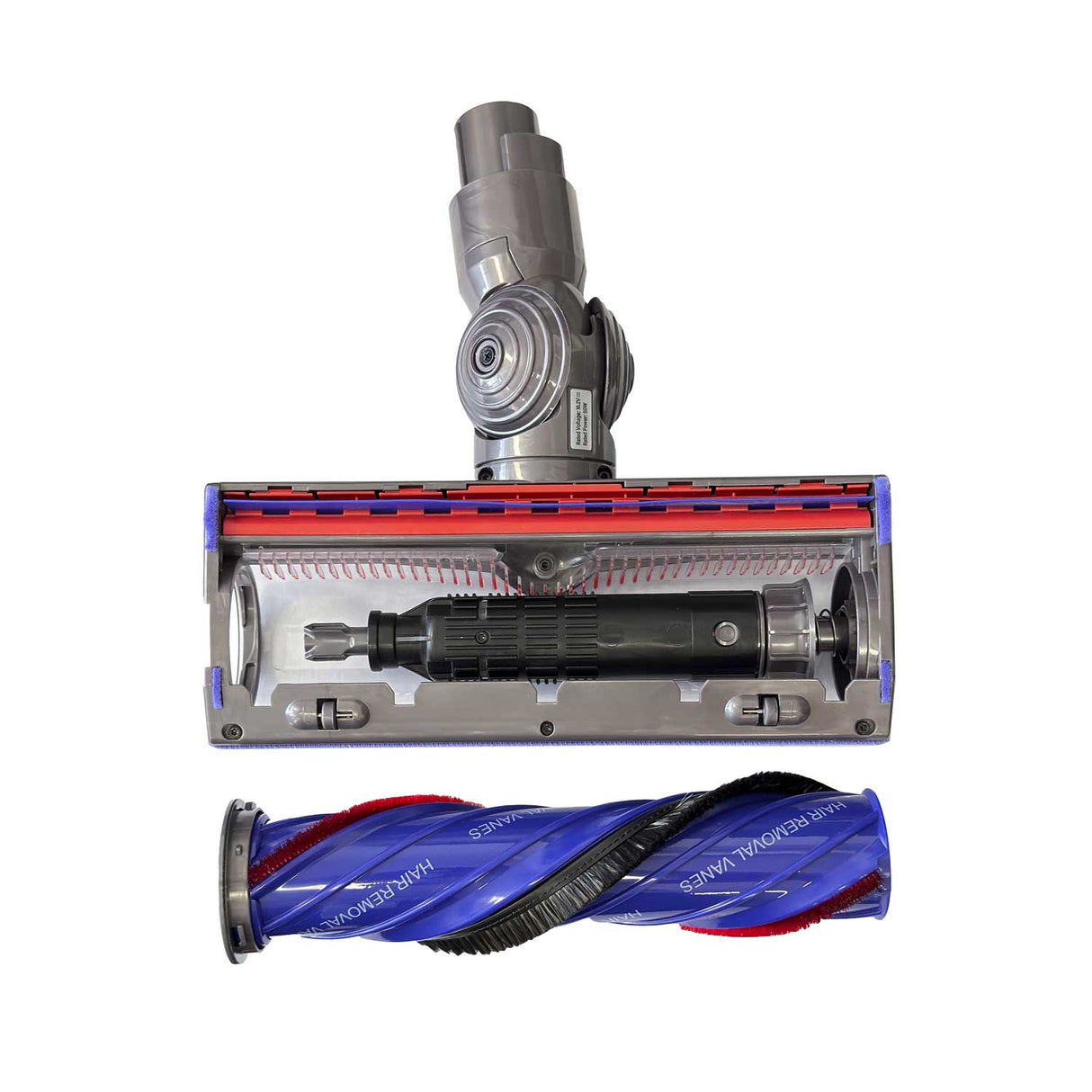 Motorhead with Anti-Tangle Brush Bar Compatible with Dyson V7, V8, V10, V11 & V15 Vacuum Cleaners – Edge to Edge Cleaning Powerhead