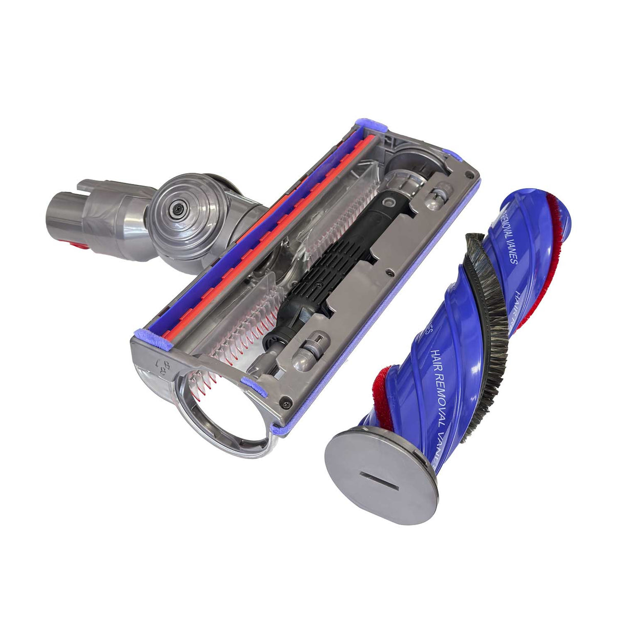 Motorhead with Anti-Tangle Brush Bar Compatible with Dyson V7, V8, V10, V11 & V15 Vacuum Cleaners – Edge to Edge Cleaning Powerhead