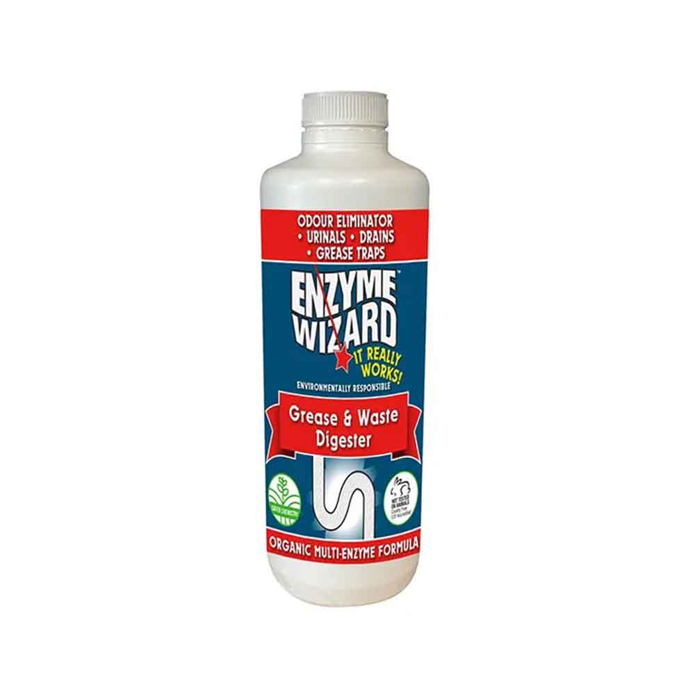 Enzyme Wizard Grease & Waste Digester Cleans Clogged Problem Drains