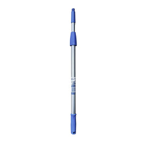 Telescopic pole with blue accents on a white background