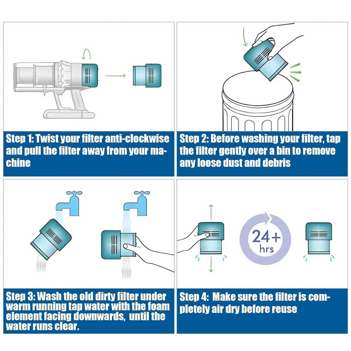 Filter For Dyson Gen5detect Cordless Vacuum Cleaners (SV23, SV24)