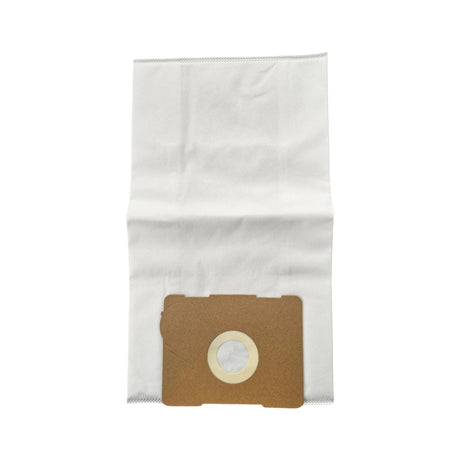 White replacement dust bag for Festool CT 17 E shown unfolded with cardboard mounting collar