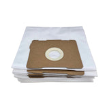 Ten replacement dust bags for Festool CT 17 E stacked with cardboard mounting collars