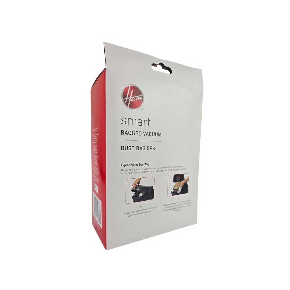 Genuine Hoover Smart Vacuum Dust Bags - Synthetic Cloth Material (5 Pack)