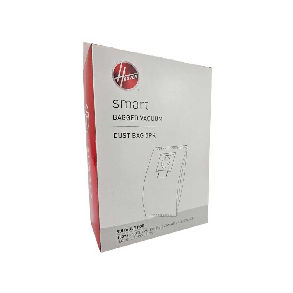 Genuine Hoover Smart Vacuum Dust Bags - Synthetic Cloth Material (5 Pack)