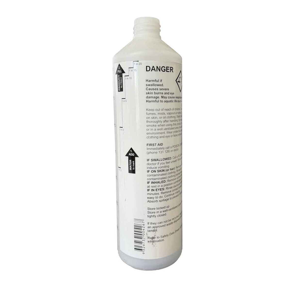 Agar Empty Squirt Bottle 750ml for Grill Clean, Combi, Sizzle, Kooka-Kleena