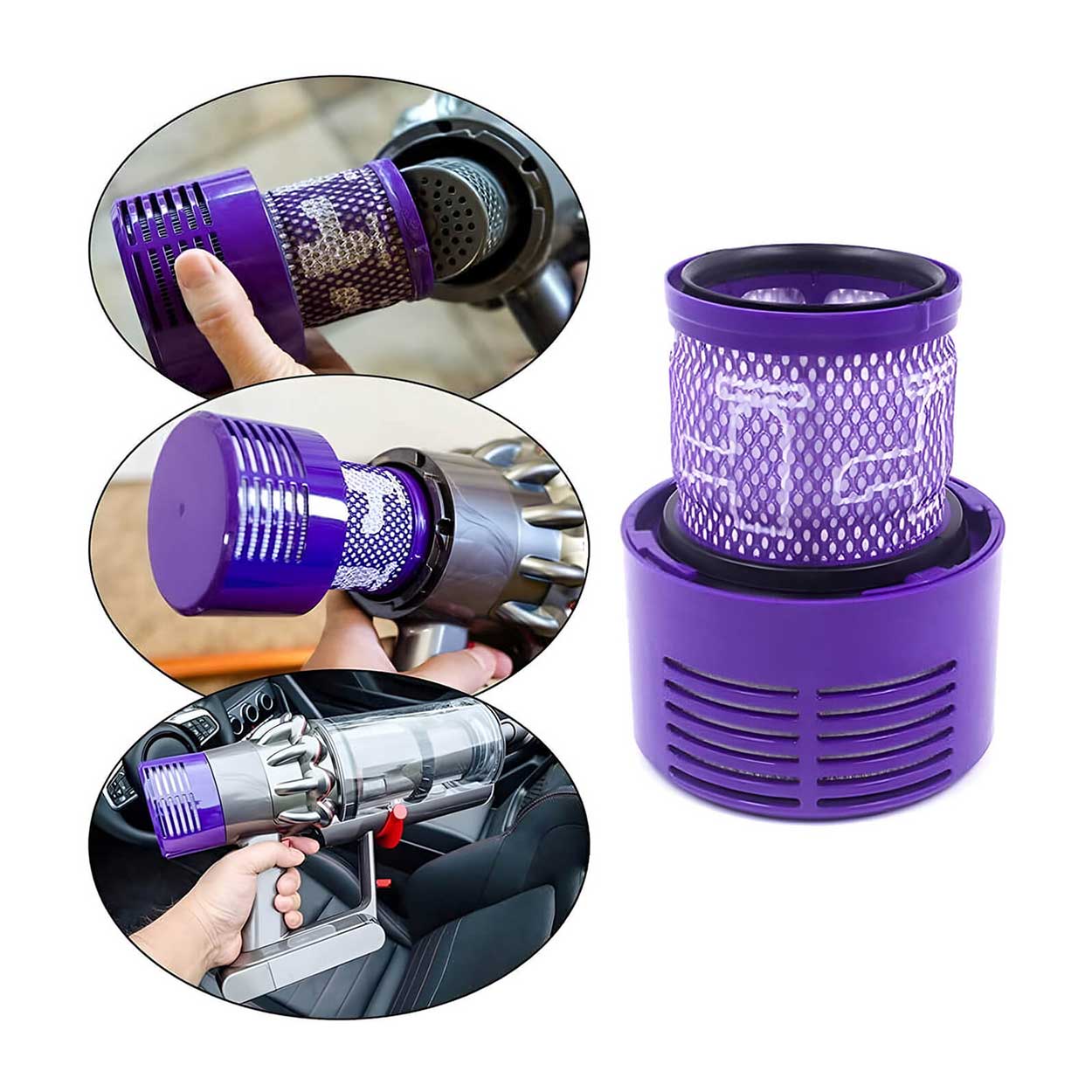 HEPA Filters for Dyson V10 Vacuum Cleaners pack of 4