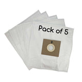 Genuine CU212S Hoover Smart Vacuum Dust Bags - Synthetic Cloth Material (5 Pack)