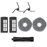 Eufy RoboVac X9 Pro Value Kit including roller brush, filters, side brushes, and mop pads