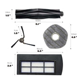 Replacement roller brush and side brushes for Eufy RoboVac X9 Pro